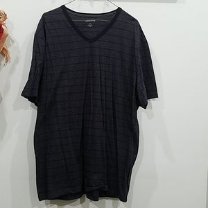 Claiborne V-neck striped Tshirt sz XL